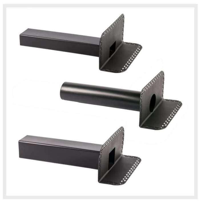 Italprofili Angle Drain Outlet (90°) – 110 mm × 500 mm, For Bitumen Membrane with Round Pipe