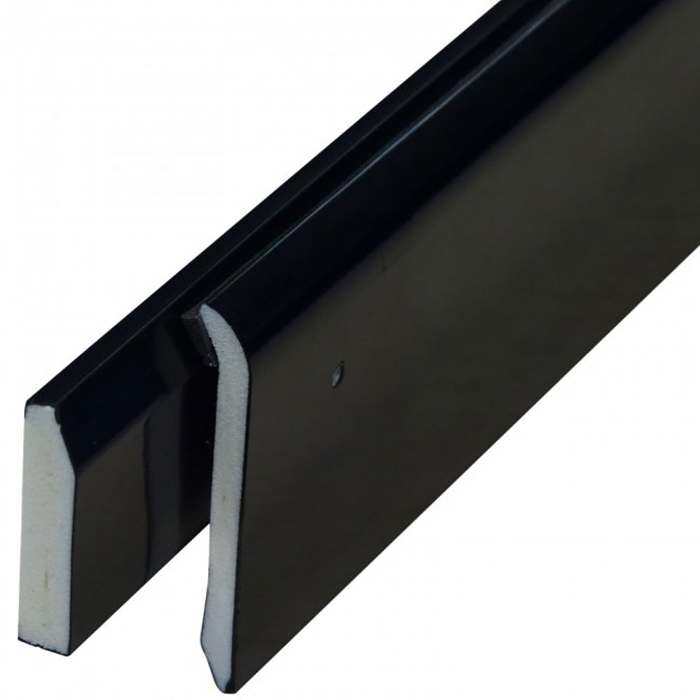 Gutter Drip Trim – 2-Part (2.5 m × 65 mm) – Black
